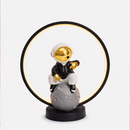 Настільна лампа з оригінальним плафоном H-33 cm Led 4W Black Astronaut 260240-100007504