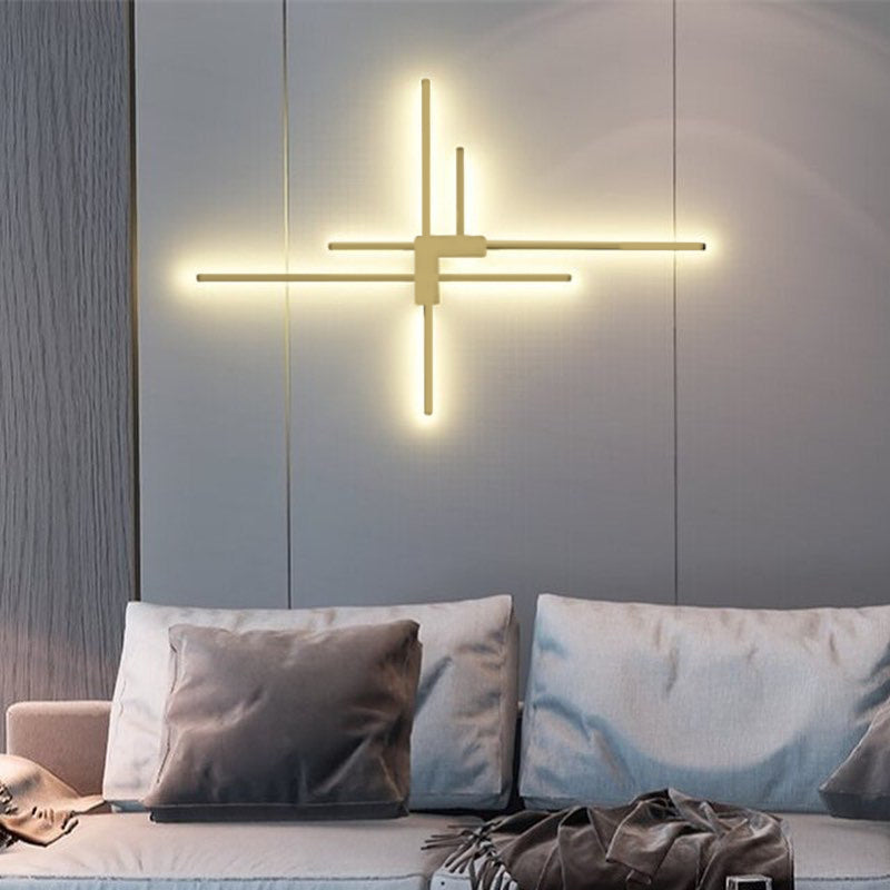 Настінний світильник Geometric shapes lamp 7 Led 31W 4000K Black / Gold 230318-100001476