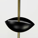 Люстра чорна з пелюстками D-40 cm / D-60 cm Led 4000K Black Flower 250918-100002039