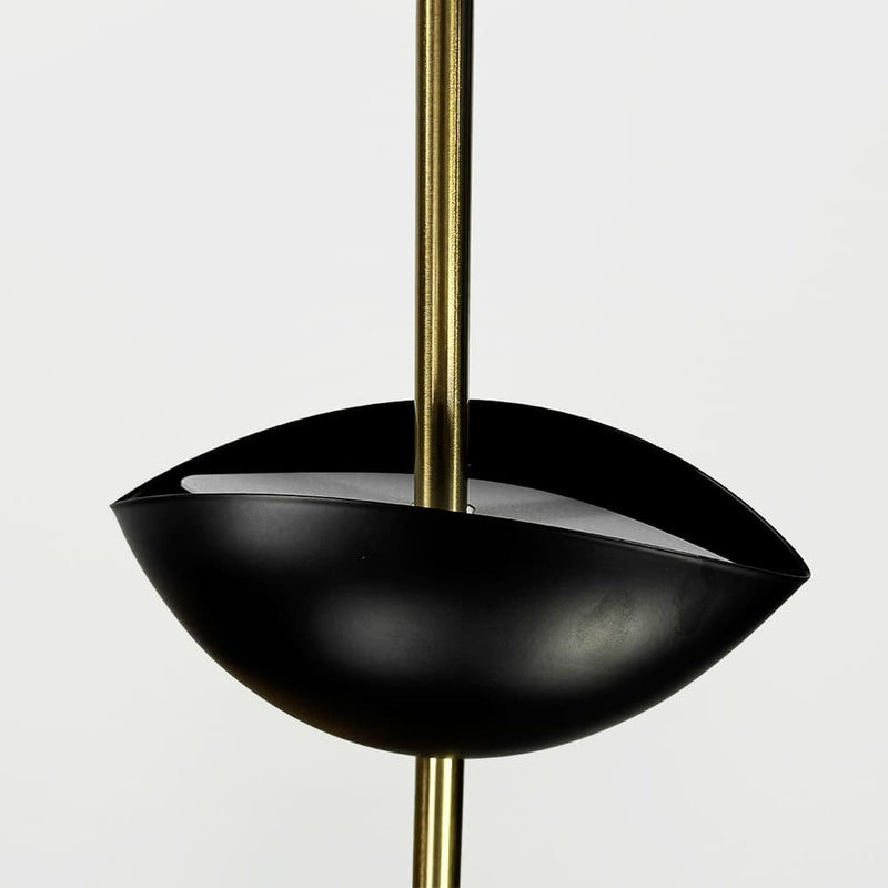 Люстра чорна з пелюстками D-40 cm / D-60 cm Led 4000K Black Flower 250918-100002039