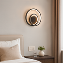 Настінний світильник чорний D-25 cm Led 15W Black Twin Circle 251040-100006402