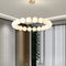 Підвісна люстра золота з білими плафонами D-40/60/ 80 cm Led Gold+White Pearl 250918-100005893