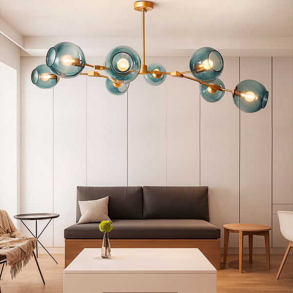 Люстра Glass Gold Blue Domosvet Design 25103-244201