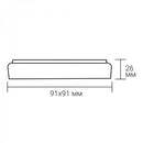 Стельові світильники чорні L-9 cm/ 12 cm/ 15.6 cm H-2.6 cm Led 5000K Black Basic Square 260164-100007174