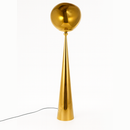 Торшер золотий з плафоном органічної форми H-155 cm E27 Gold Melt plazma floor lamp 250931-100006060