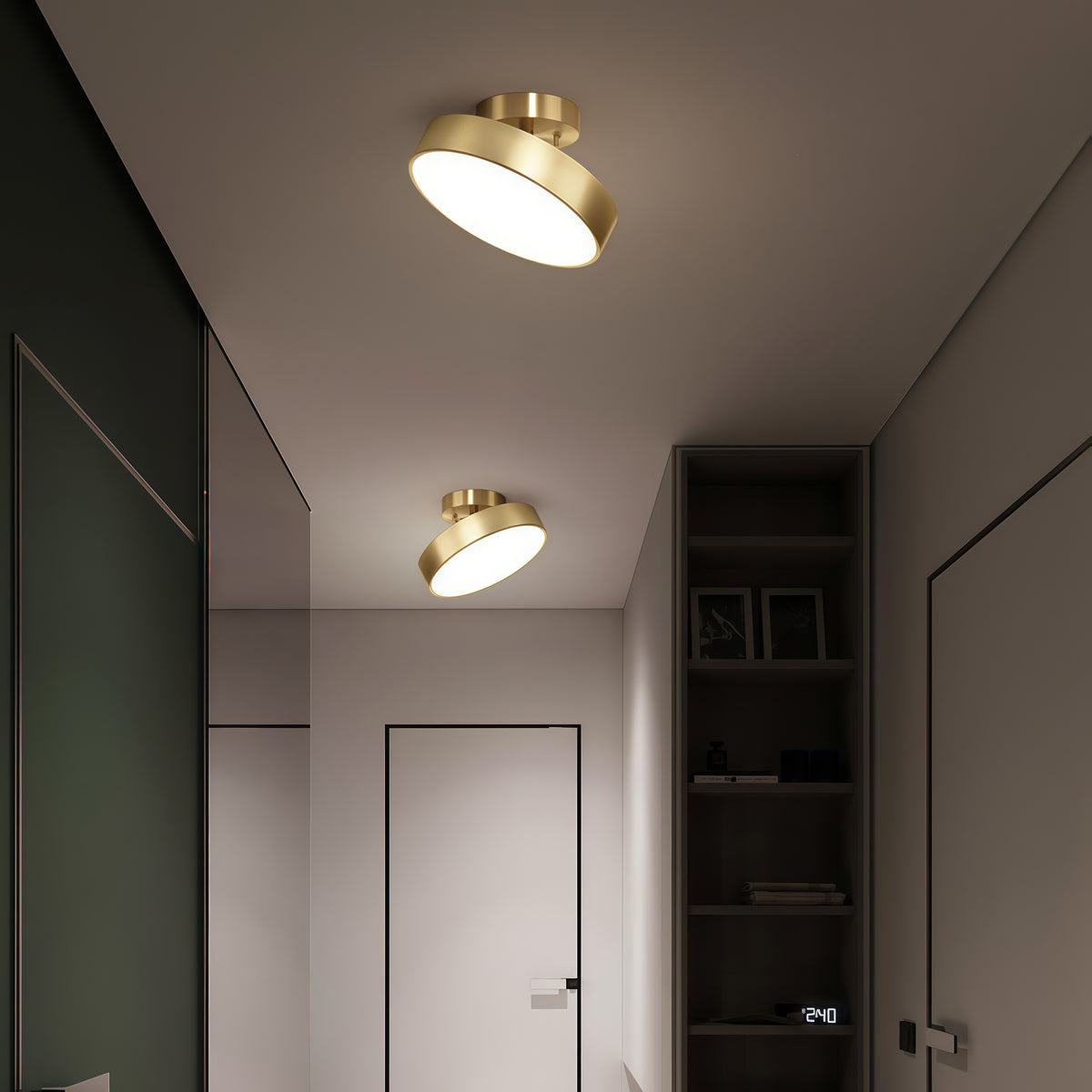 Стельовий світильник поворотний золотий LED Ceiling 18W D-20cm Gold Rondo 250977-100002066