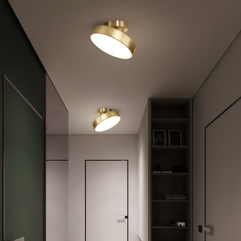 Стельовий світильник поворотний золотий LED Ceiling 18W D-20cm Gold Rondo 250977-100002066