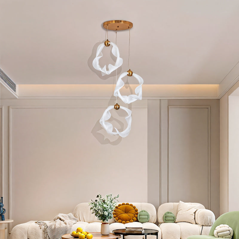 Підвісна люстра Silk 24W 4000K Gold + White 250431-100004316