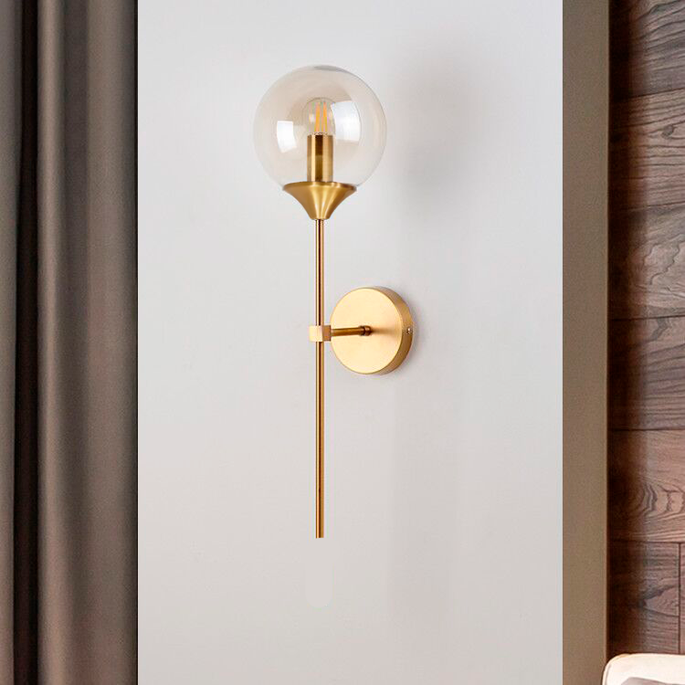 Бра Modo ball clear glass H-49 cm E27 Gold + Clear 240931-100003673