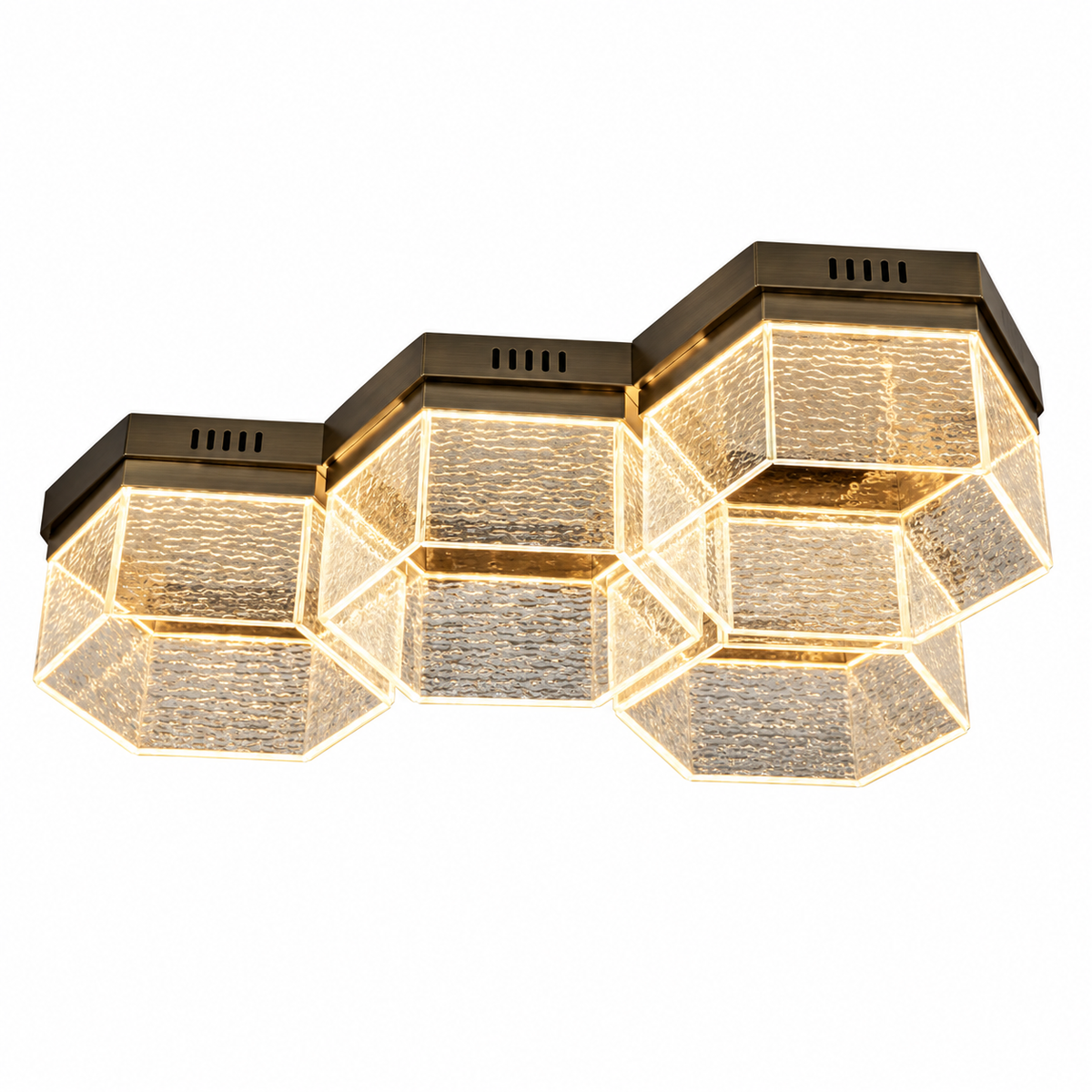 Стельова люстра золота L-65 cm Led 3000K-6000K Gold Aurora 261035-100009061