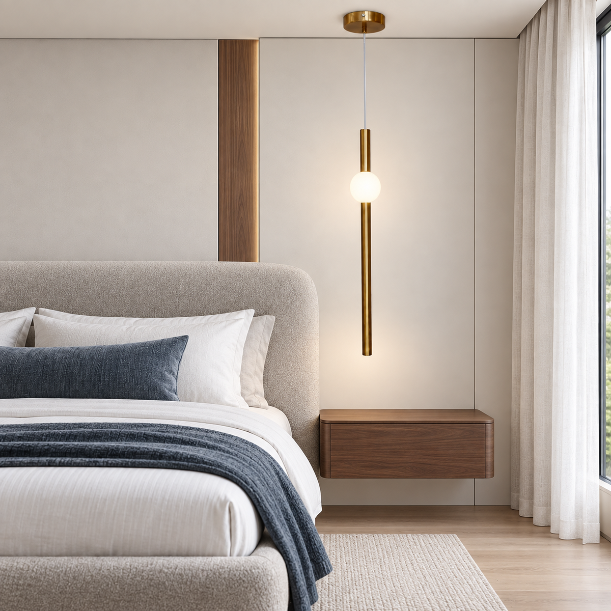 Підвісний світильник золотий D-8 cm Led 6W 3000K Gold Elegant Tube 261066-100009066
