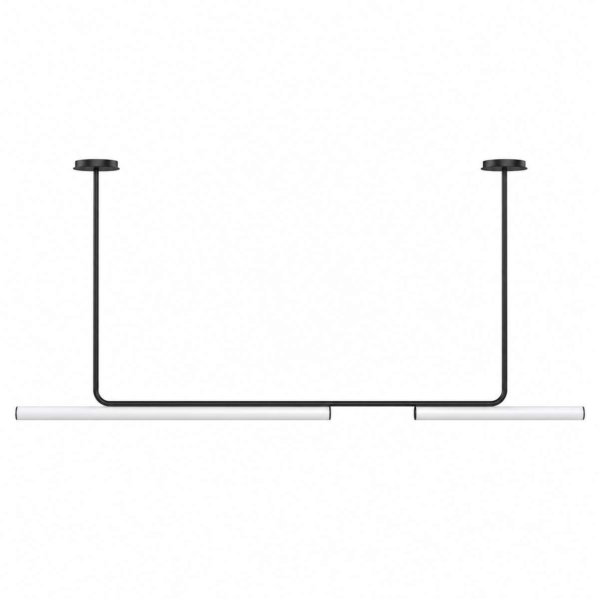 Підвісні світильники L-150 cm / L-180 cm / L-210 cm / L-320 cm Led Black+White Simple long 261058-100009069