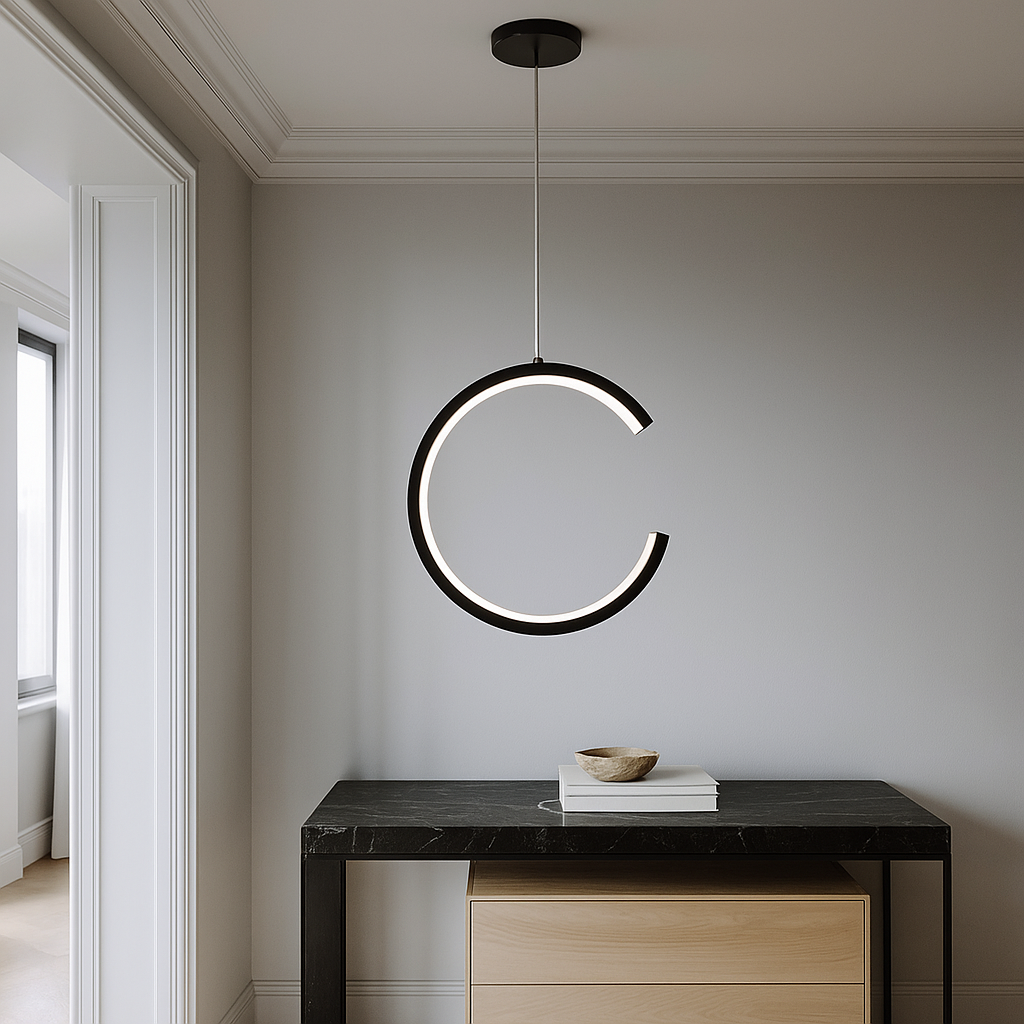 Підвісний світильник Сrescent 9W 4000K Black 250635-100005159