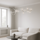 Люстра підвісна Bubbles L-120cm Led+G9x10 Silver 250635-100005163