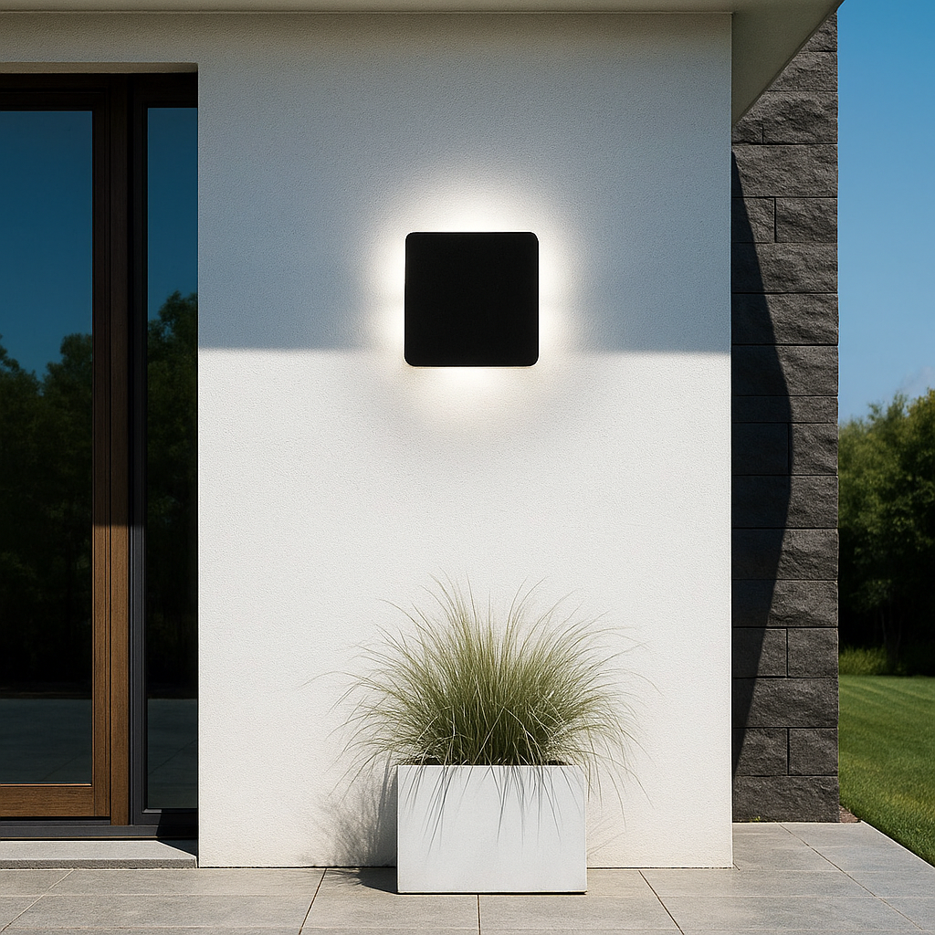 Вуличні світильники чорні L-13.5 cm / L-16.5 cm IP65 Led 4200K Black Square 251160-100006550