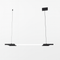 Підвісна люстра трубчаста L-90/110/150 cm Led Black+White 251018-100006282