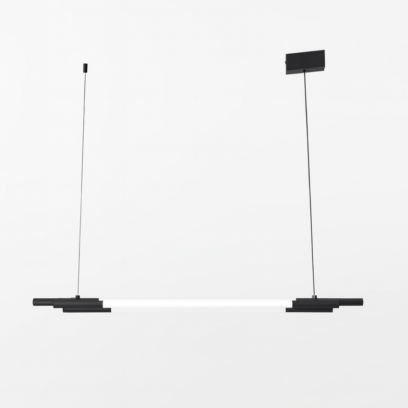 Підвісна люстра трубчаста L-90/110/150 cm Led Black+White 251018-100006282