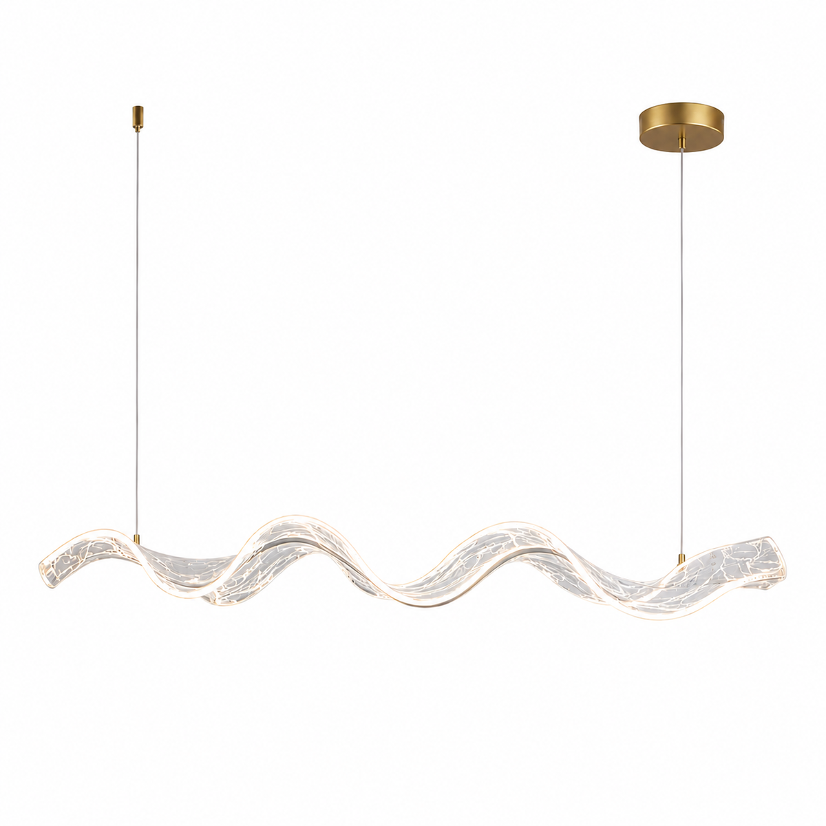 Видовжена люстра золота L-120 cm Led 4000K Gold Aurora 260735-100008384
