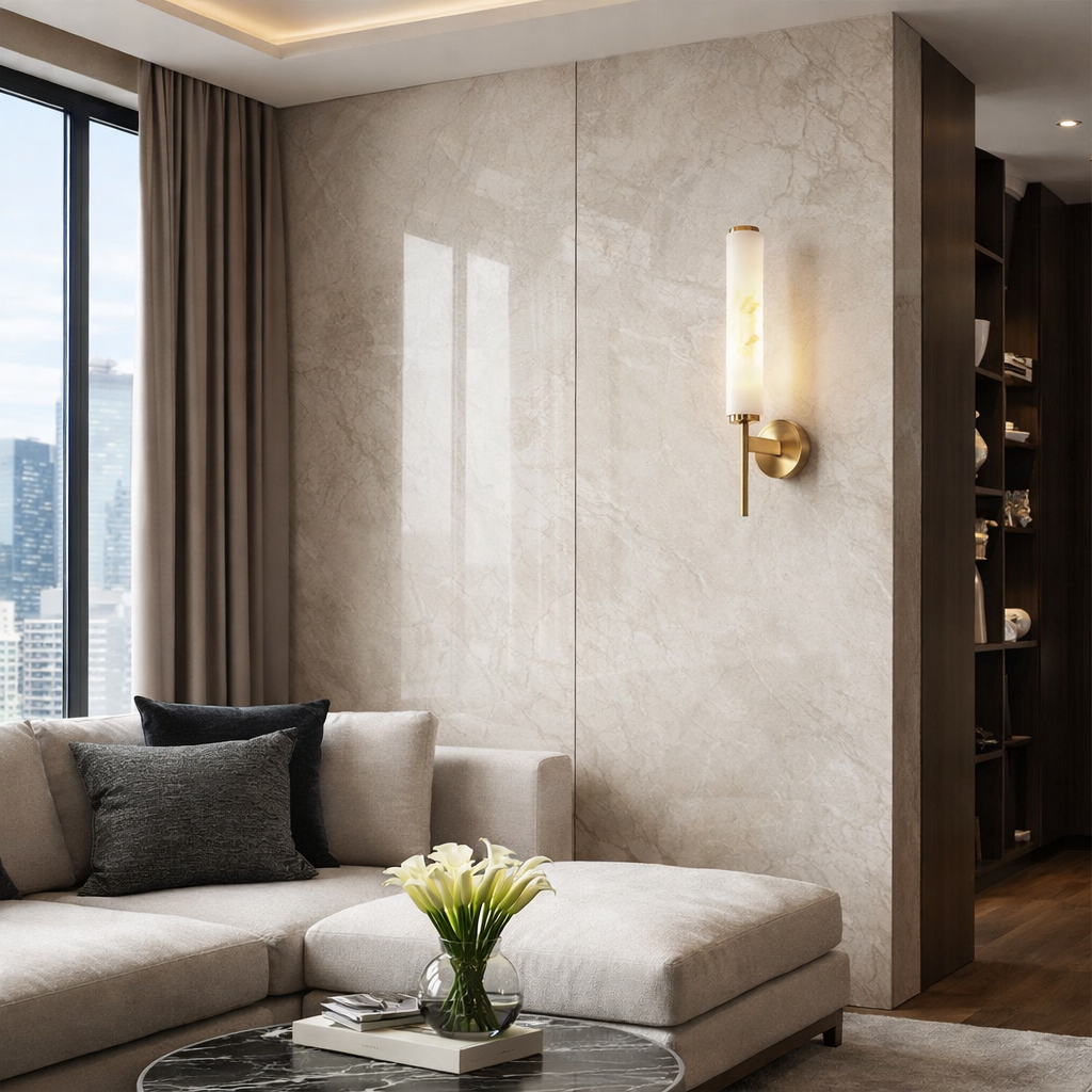 Настінний світильник золотий H-44 cm Led 10W 4000K Gold Marble 260318-100007643