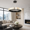 Підвісні люстри чорні D-60 cm / D-80 cm Led 4000K Black Marble 260318-100007644