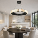 Підвісні люстри чорні D-60 cm / D-80 cm Led 4000K Black Marble 260318-100007644