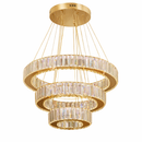 Підвісна люстра золота D-60+40+20 cm Led Gold Crystal 260322-100007651