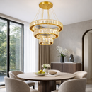 Підвісна люстра золота D-60+40+20 cm Led Gold Crystal 260322-100007651