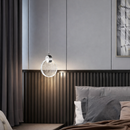 Підвіс срібний з прозорим кришталевим плафоном Led 5W 3000K Coin Chrome 260322-100007653