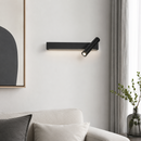 Настінний світильник чорний зі спотом з вимикачем L-25 cm Led Black Spot 260619-100008096