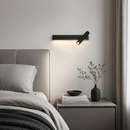 Настінний світильник чорний зі спотом з вимикачем L-25 cm Led Black Spot 260619-100008096
