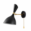 Настінний світильник чорний з вимикачем H-28.5 cm E27 Black Quinn 260877-100008583