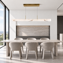 Підвісна люстра L-100 cm Led 22W 3000K-6000K White+Gold Marble Imitation 260918-100008847