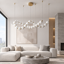 Люстри L-245 cm / 310 cm / 370 cm / 430 cm Led 3000K-6000K White+Gold Pearl 260918-100008848