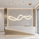 Люстри L-245 cm / 310 cm / 370 cm / 430 cm Led 3000K-6000K White+Gold Pearl 260918-100008848