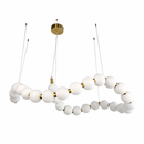 Люстри L-245 cm / 310 cm / 370 cm / 430 cm Led 3000K-6000K White+Gold Pearl 260918-100008848