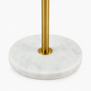 Торшер золотий зі столиком з каменю H-178 cm E27 Gold+White Rod 251265-100006858
