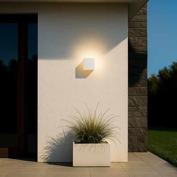 Вуличні світильники білі L-13.5 cm / L-16.5 cm IP65 Led 4200K White Square 251160-100006560