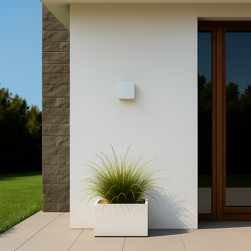 Вуличні світильники білі L-13.5 cm / L-16.5 cm IP65 Led 4200K White Square 251160-100006560