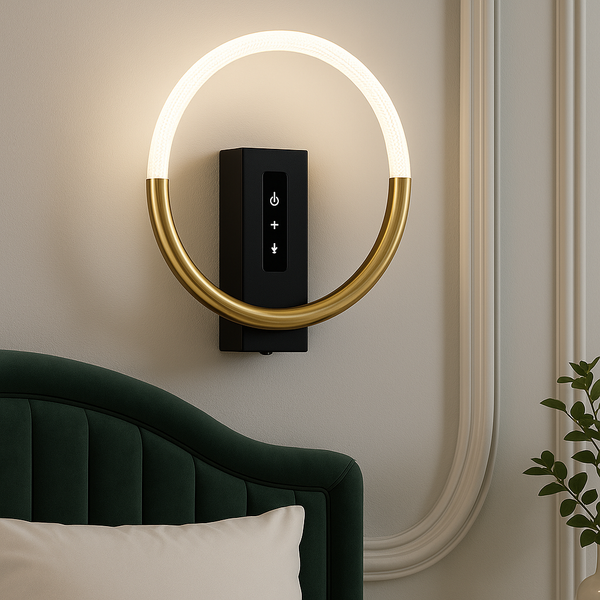 Настінний бра Circle 16W 4000К H-27cm Gold+Black 250635-100005181