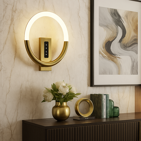 Настінний бра Circle 16W 4000К H-27cm Gold 250635-100005182