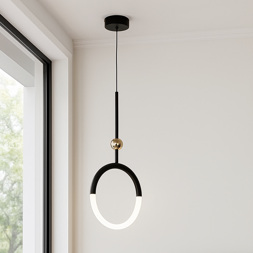 Підвісний світильник Circle D-25cm 11W 4000К Black 250635-100005183