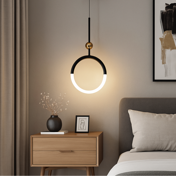 Підвісний світильник Circle D-25cm 11W 4000К Black 250635-100005183