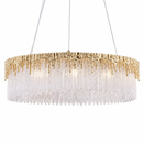 Люстри золоті підвісні з фігурним декором D-60 cm / D-80 cm Led 35W / 45W Gold Raindrops 260618-100008103