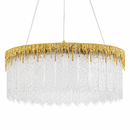 Люстри золоті підвісні з фігурним декором D-60 cm / D-80 cm Led 35W / 45W Gold Raindrops 260618-100008103