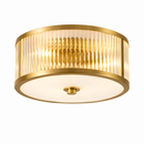 Стельовий світильник золотий D-35 cm H-15 cm Е27 Gold Round 260320-100007658