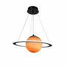 Підвісний світильник чорний D-50 cm LED+E27 Black+Orange Planet Saturn 260218-100007458