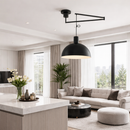 Підвісна люстра чорна поворотна D-35 cm E27 Black Glare 260318-100007661