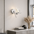 Настінний світильник срібний метелик L-24 cm Led 2W 4000K Chrome Butterfly 260318-100007663