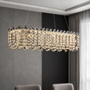 Підвісна люстра срібна L-100 cm Led 100W Chrome Loop 260817-100008602