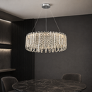 Підвісна люстра срібна L-80 cm Led 100W Chrome Loop 260817-100008603